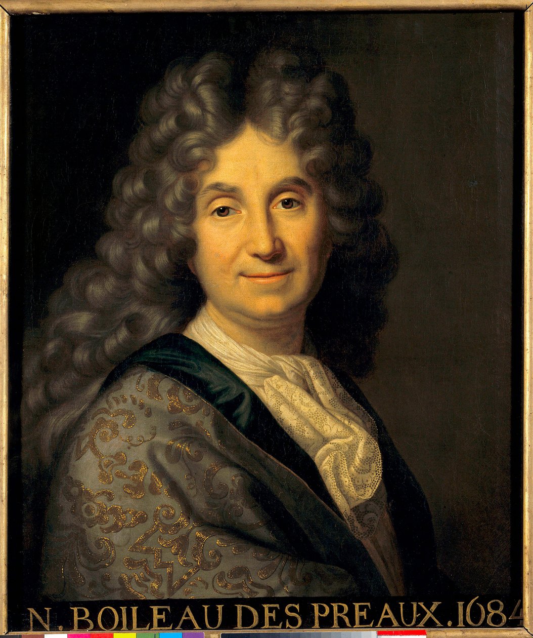 Retrato de Nicolas Boileau Despreaux (Boileau-Despreaux) (1636-1711) - Pintura de Jean Baptiste Santerre (1651-1717) de Jean Baptiste Santerre