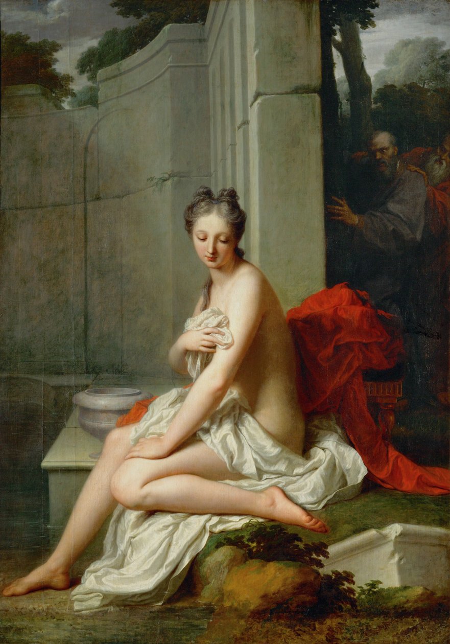 Suzanne au bain - Susanna e os anciãos ... de Jean Baptiste Santerre
