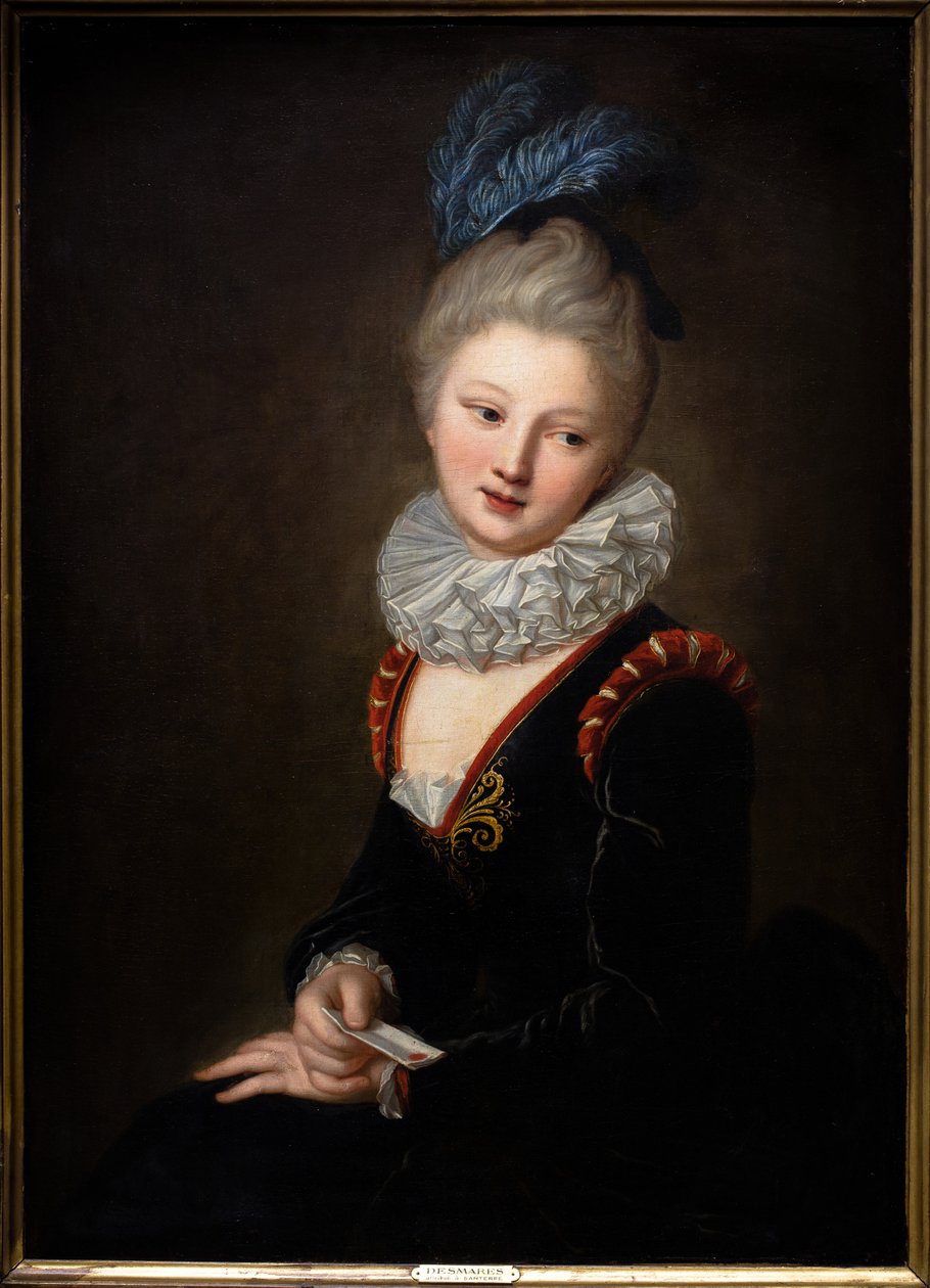 A jovem com o bilhete doce de Jean Baptiste Santerre