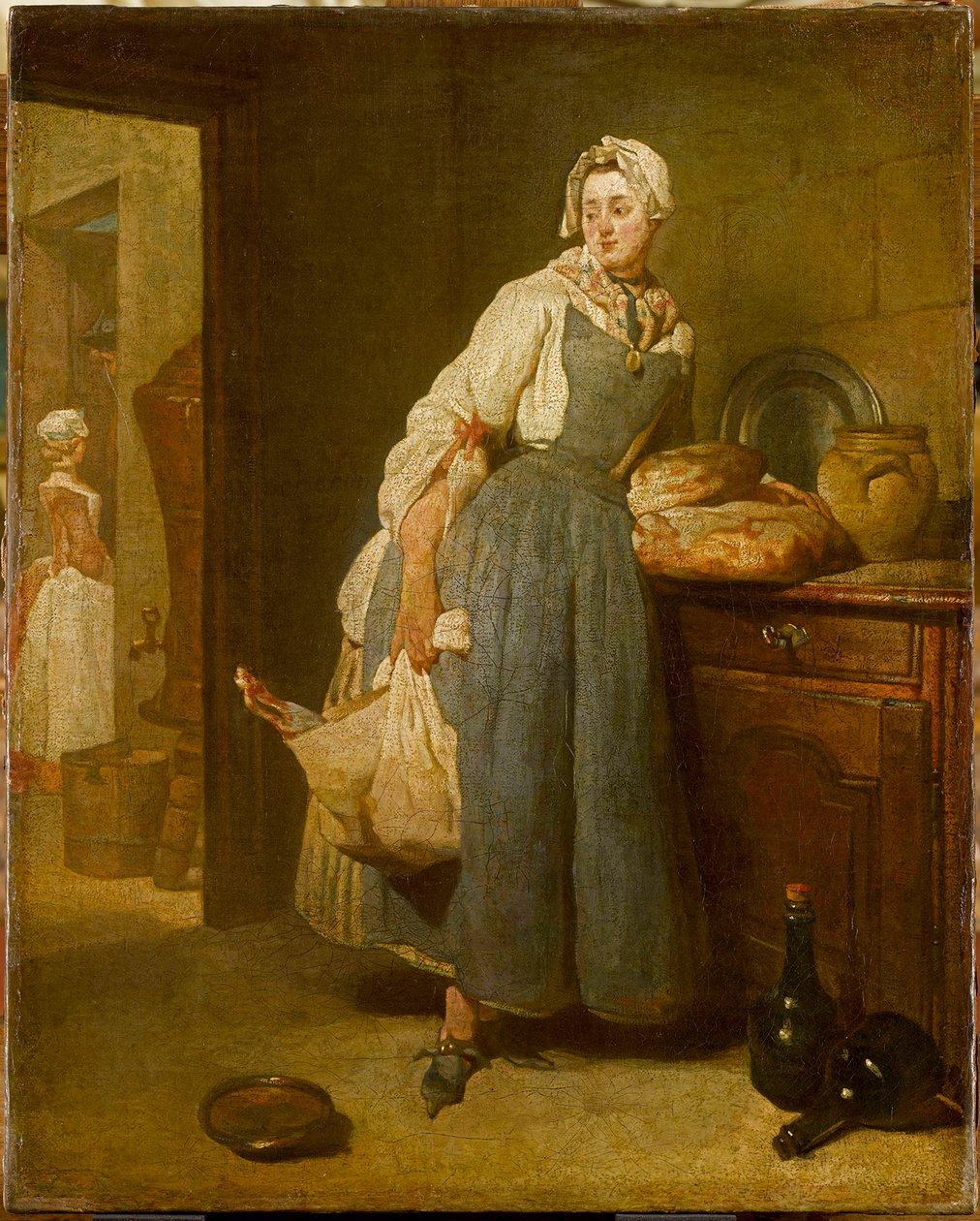 De volta ao mercado, 1739. de Jean Baptiste Simeon Chardin