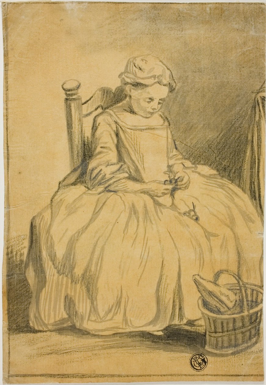 Rapariga a comer cerejas de Jean Baptiste Simeon Chardin