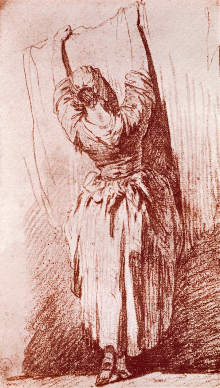 Pendurando a Lavagem, 1913. de Jean Baptiste Simeon Chardin