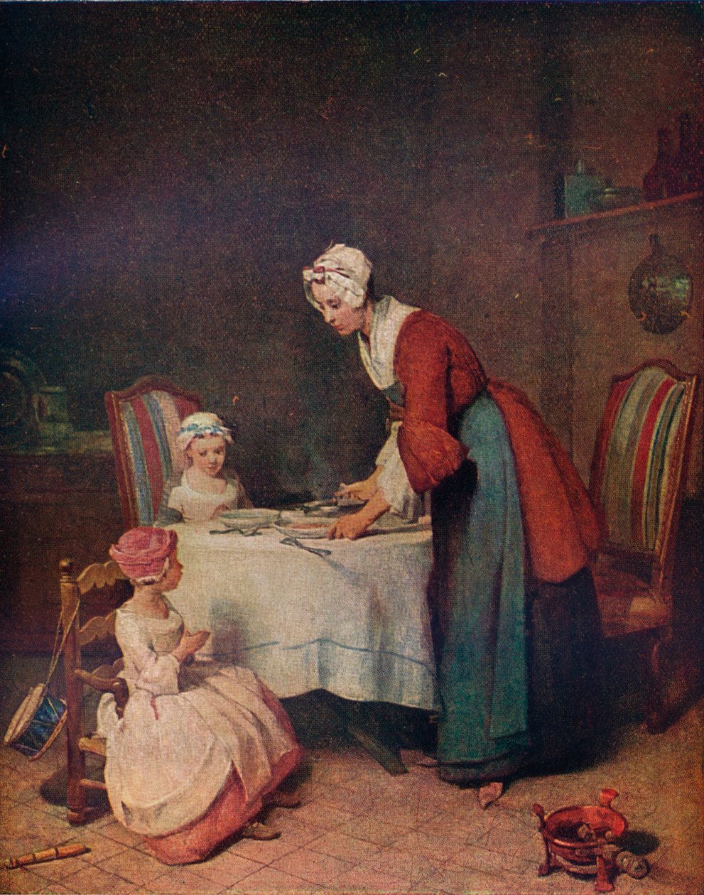 O le Benevolência antes da carne, c1740. 1911 de Jean Baptiste Simeon Chardin