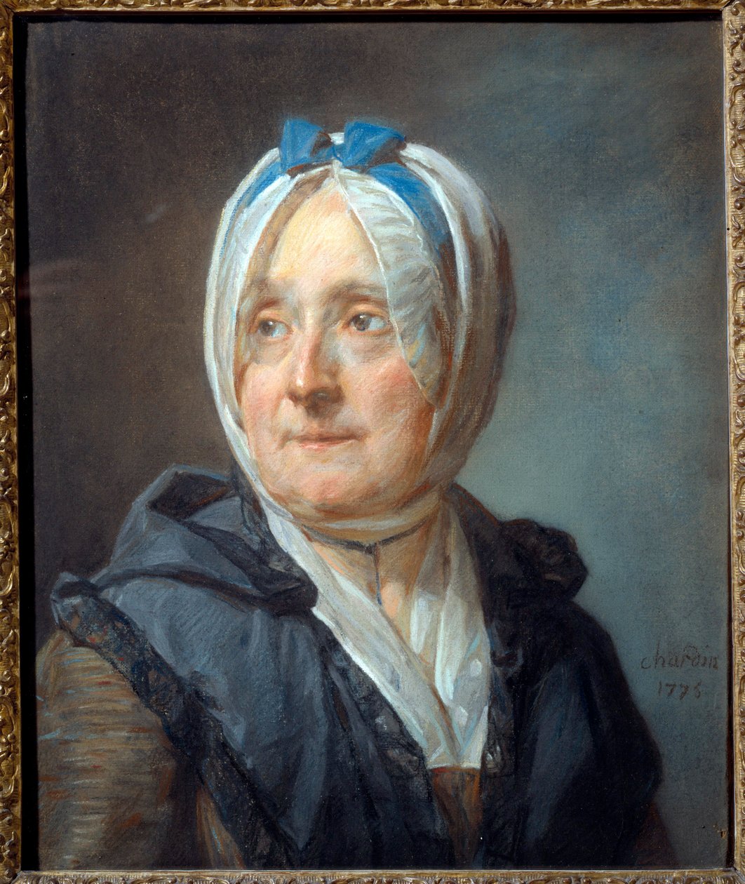 Retrato de Madame Chardin nee Françoise Marguerite Pouget (1707-1791) Pintura Pastel de Jean Baptiste Simeon Chardin (1699-1779) 1775 Sol. 0,46x0,38 m - Retrato de Madame Chardin nee Françoise Marguerite Pouget (1707-1791). Pintura de Pastel de Jean Bapt de Jean Baptiste Simeon Chardin