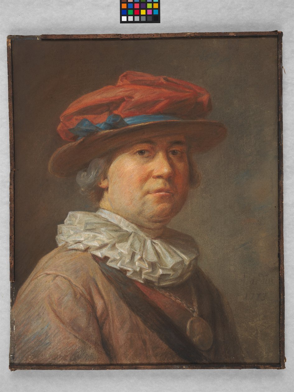 Retrato de um homem, 1773 de Jean Baptiste Simeon Chardin