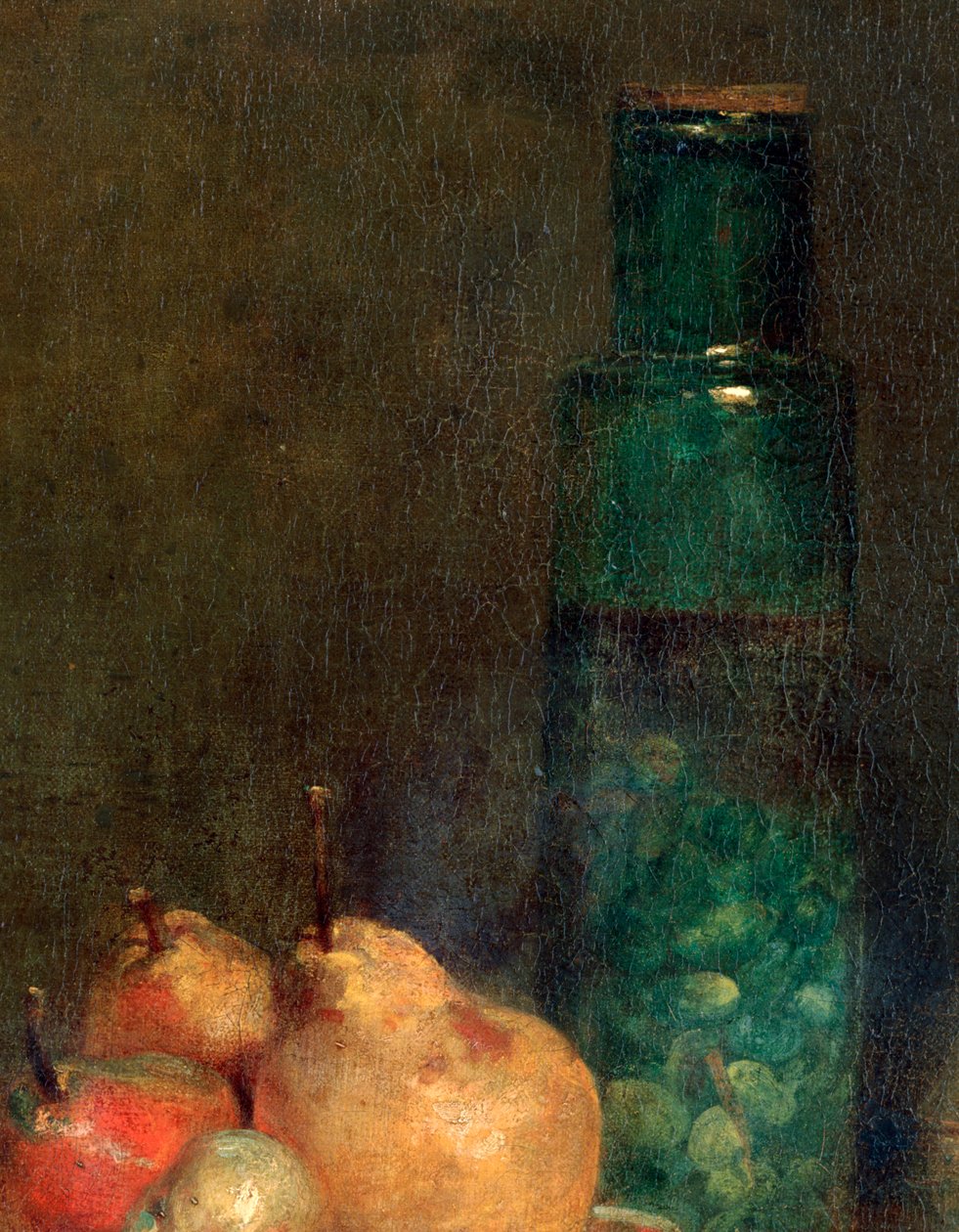 O pote de azeitonas, detalhe, 1760 de Jean Baptiste Simeon Chardin