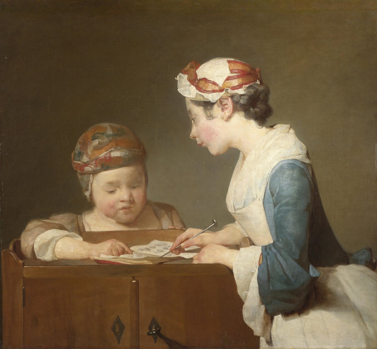 A jovem professora de escola de Jean Baptiste Simeon Chardin