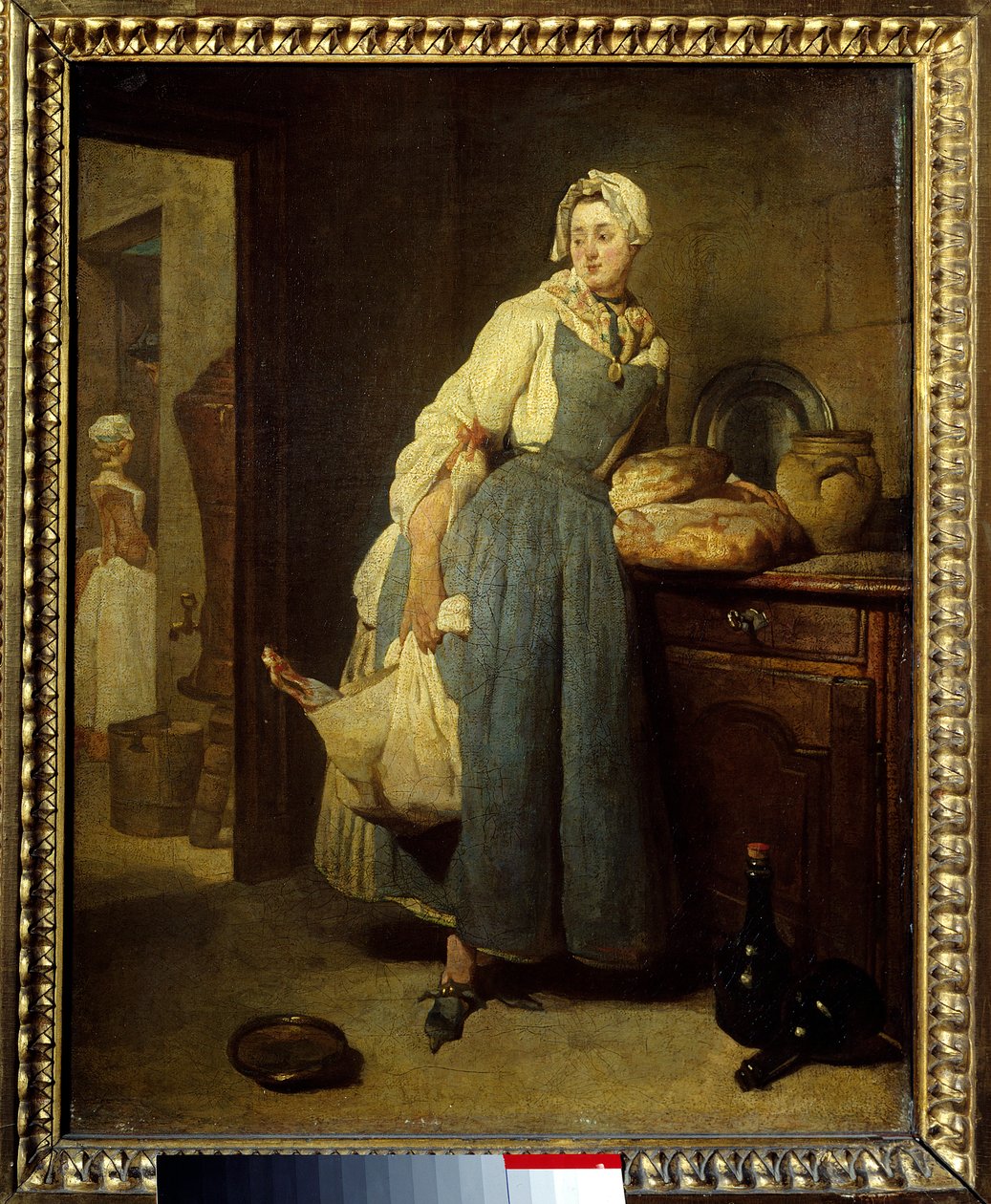 O outfitter. Pintura de Jean Baptiste Simeon Chardin (1699-1779) Sol do século XVIII. 0,47x0,38 m. de Jean Baptiste Simeon Chardin