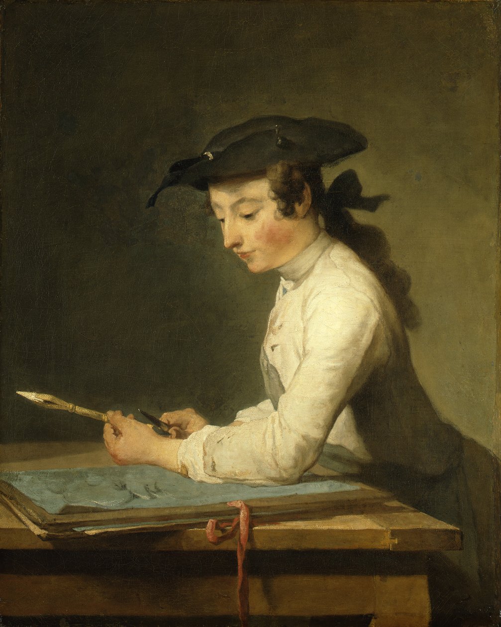 O desenhador de Jean Baptiste Simeon Chardin