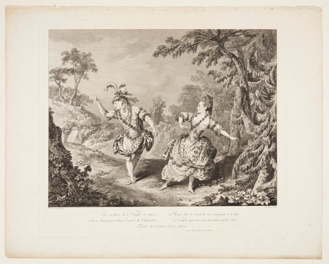 Cena da Ópera "Sylvie" de Jean Baptiste Tilliard