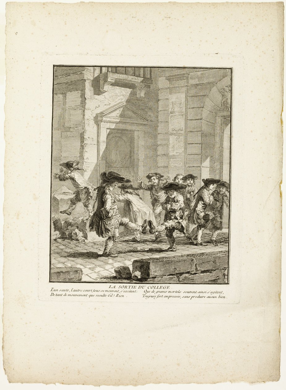 Libertação do colégio, de Os jogos dos ouriços de Paris de Jean Baptiste Tilliard I