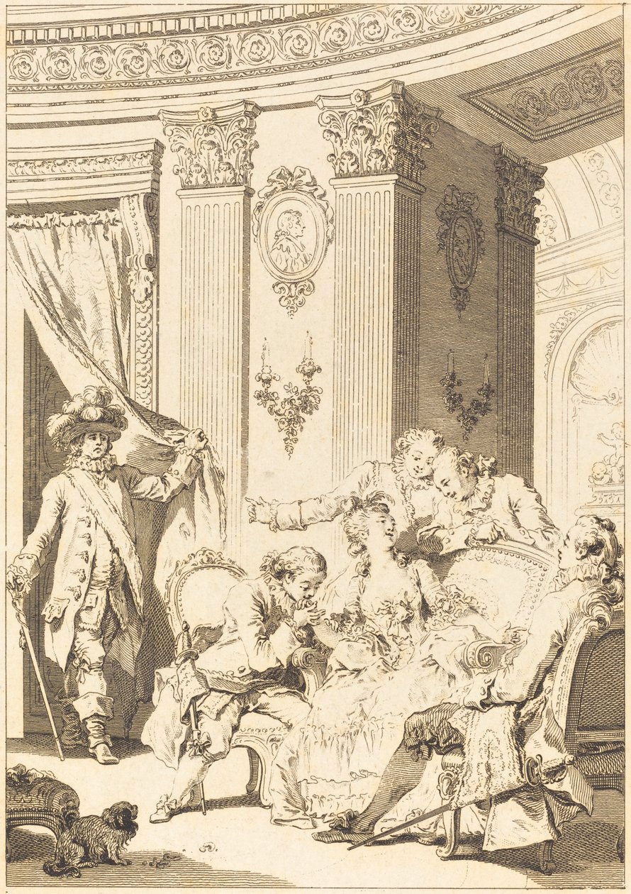 Le mari confesseur de Jean Baptiste Tilliard and Antoine Jean Duclos after Jean Honoré Fragonard