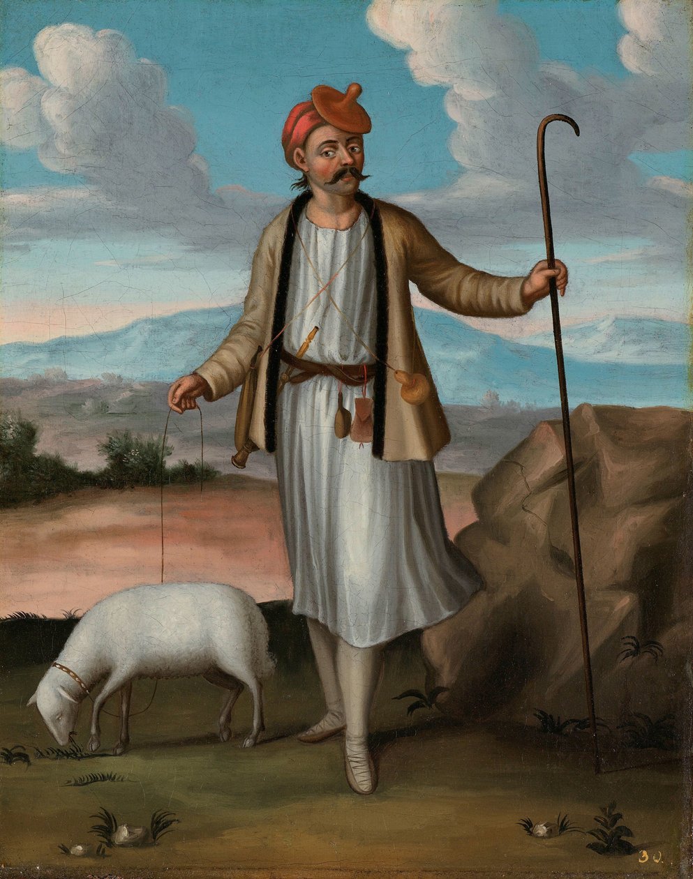 Pastor Albanês de Jean Baptiste Vanmour (workshop of)