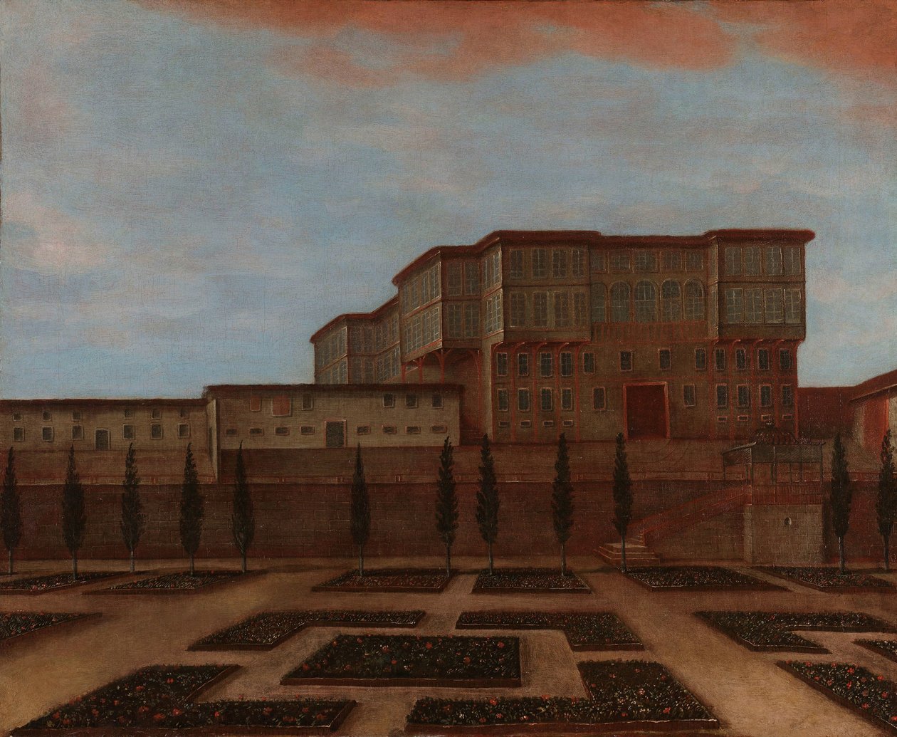 Edifício da Embaixada em Pera Um edifício da embaixada em Pera de Jean Baptiste Vanmour (workshop of)