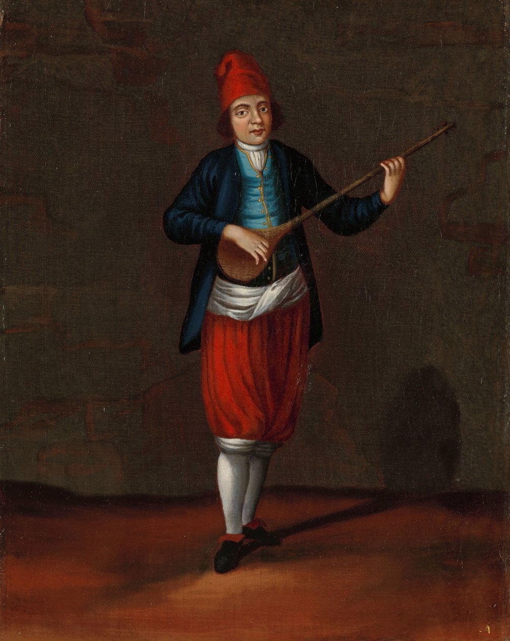 Homem da Ilha de Sérifos de Jean Baptiste Vanmour (workshop of)