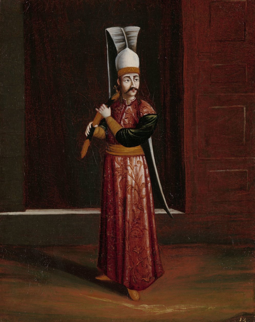 Seliktar Agassi, Escudeiro do Sultão (Supremo Portador de Armas) de Jean Baptiste Vanmour (workshop of)