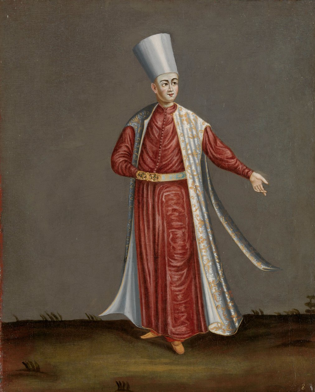 O Capão Aghassi, Chefe dos Eunucos Brancos do Sultão de Jean Baptiste Vanmour (workshop of)