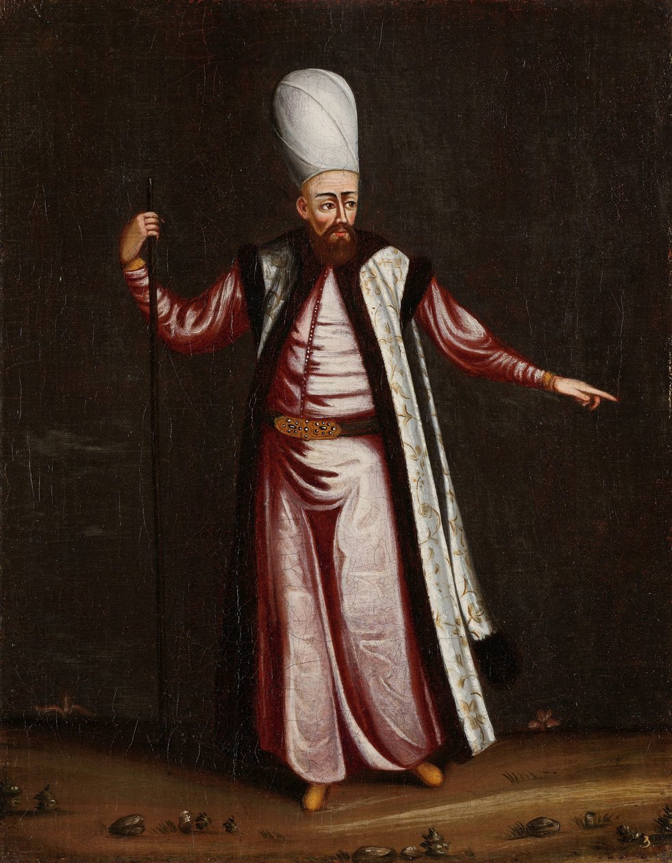 O Capoudgi Bachi, Grão-Mestre do Serralho de Jean Baptiste Vanmour (workshop of)