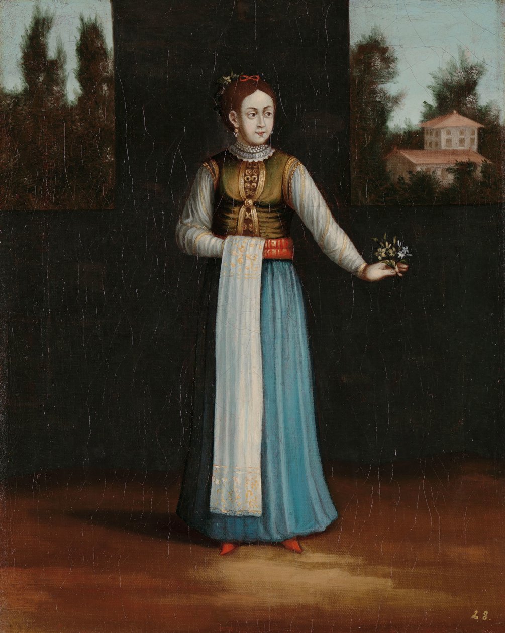 Mulher da costa albanesa de Jean Baptiste Vanmour (workshop of)