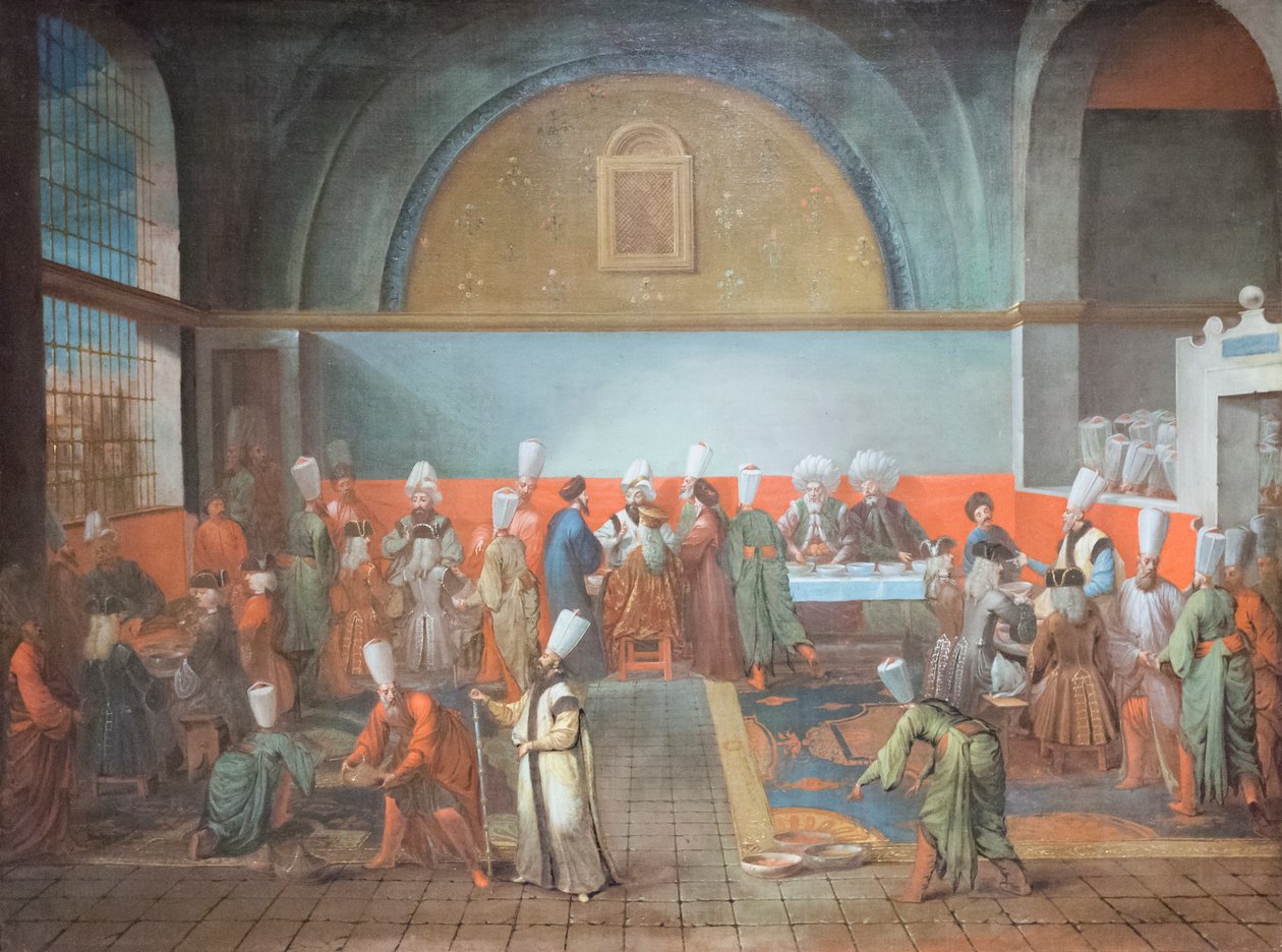 Jantar no palácio em honra de um embaixador de Jean Baptiste Vanmour