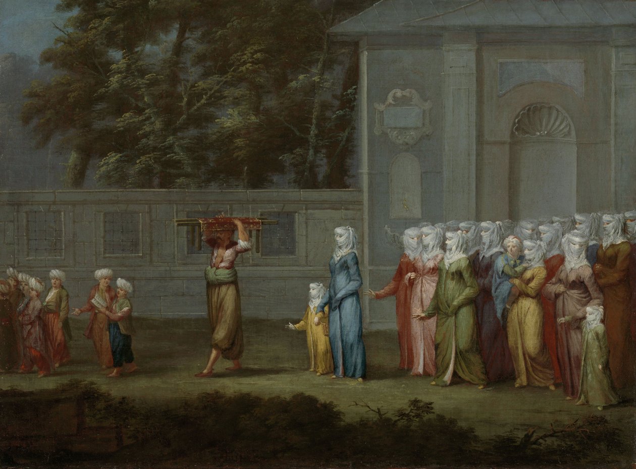 O primeiro dia da escola, c.1720-37 de Jean Baptiste Vanmour