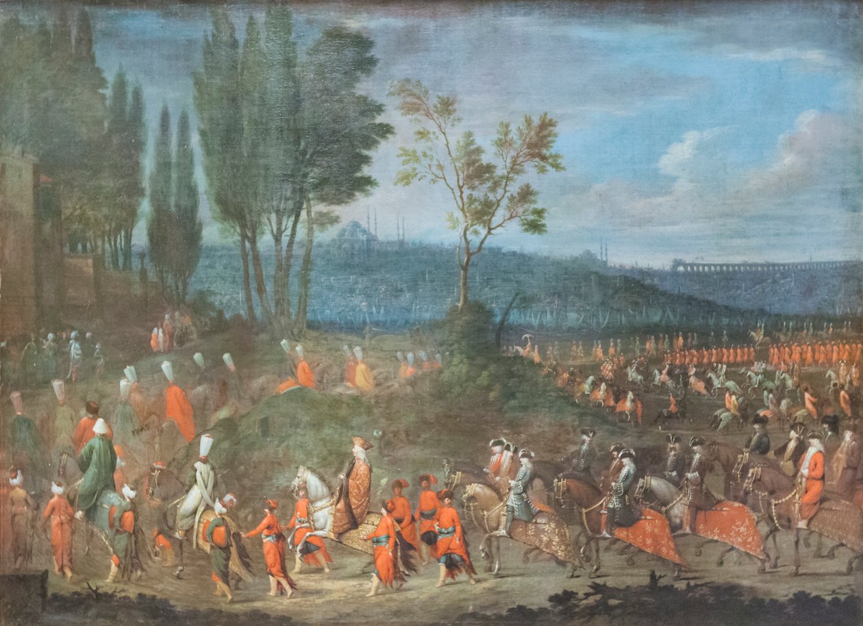 A procissão de embaixadores de Jean Baptiste Vanmour
