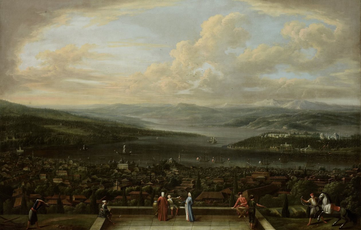 Vista de Istambul da Embaixada da Holanda em Pera
Vista de Istambul da Embaixada da Holanda em Pera de Jean Baptiste Vanmour