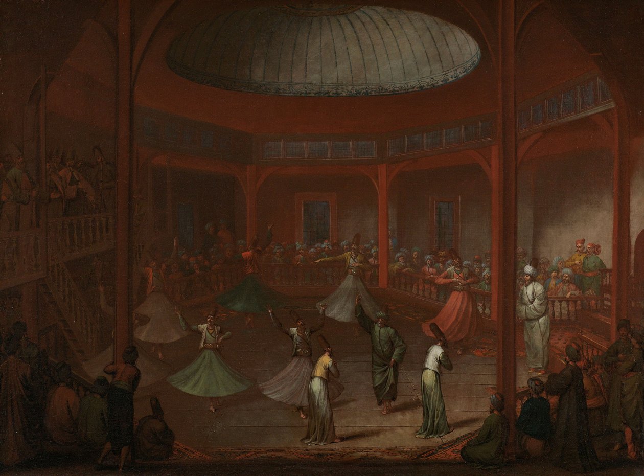 Dervixes Rodopiantes, c.1730 de Jean Baptiste Vanmour