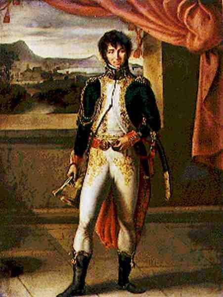 Retrato de Joachim Murat (1767-1815) (óleo sobre tela) de Jean Baptiste Vicar