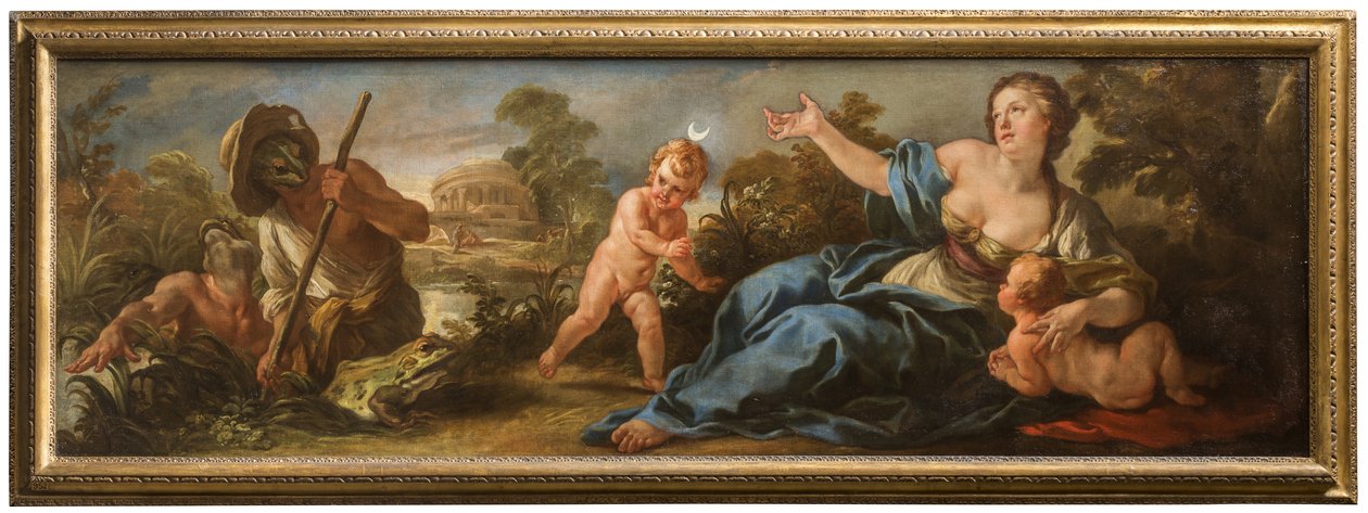Latona e os pescadores da Lícia, c.1715-16 (óleo sobre tela) de Jean Baptiste van Loo