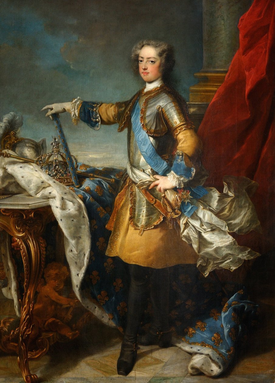 Retrato do rei Luís XV 1710-1774, ca 1723-1724 de Jean Baptiste van Loo