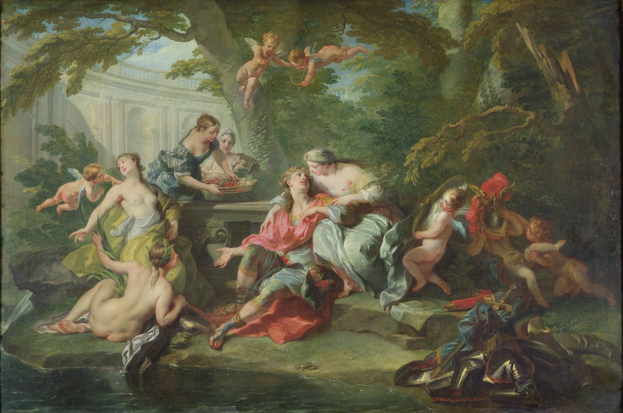 Renaud nos braços de Armide, 1730-39 de Jean Baptiste van Loo