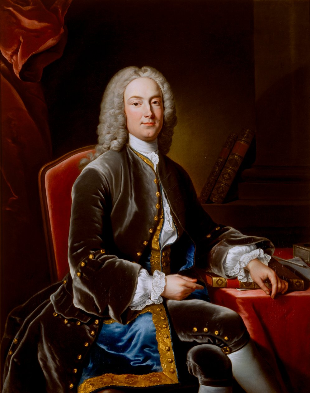 William Murray, Conde de Mansfield, advogado, político e juiz britânico, c1738 de Jean Baptiste van Loo