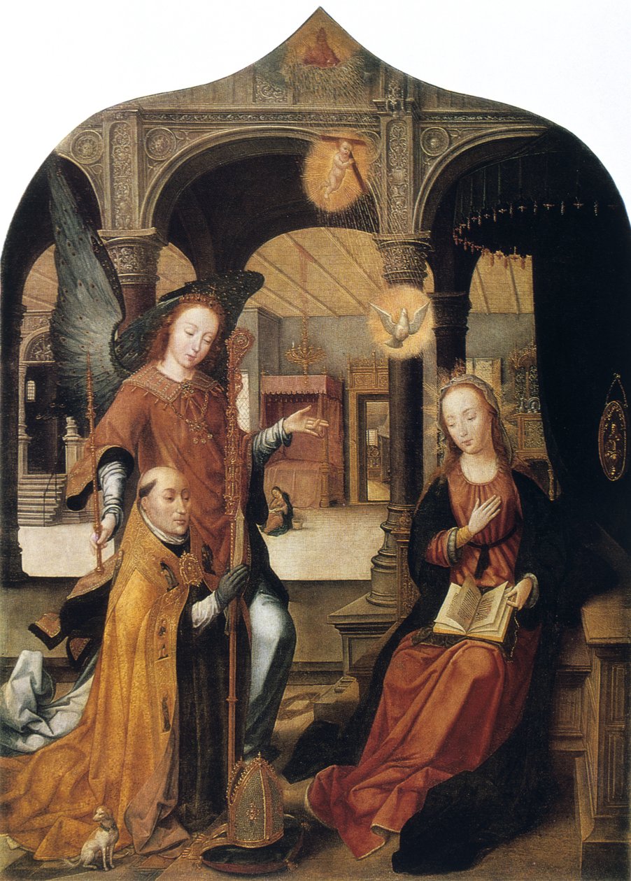 Anunciação, 1516-1517 de Jean the Elder Bellegambe