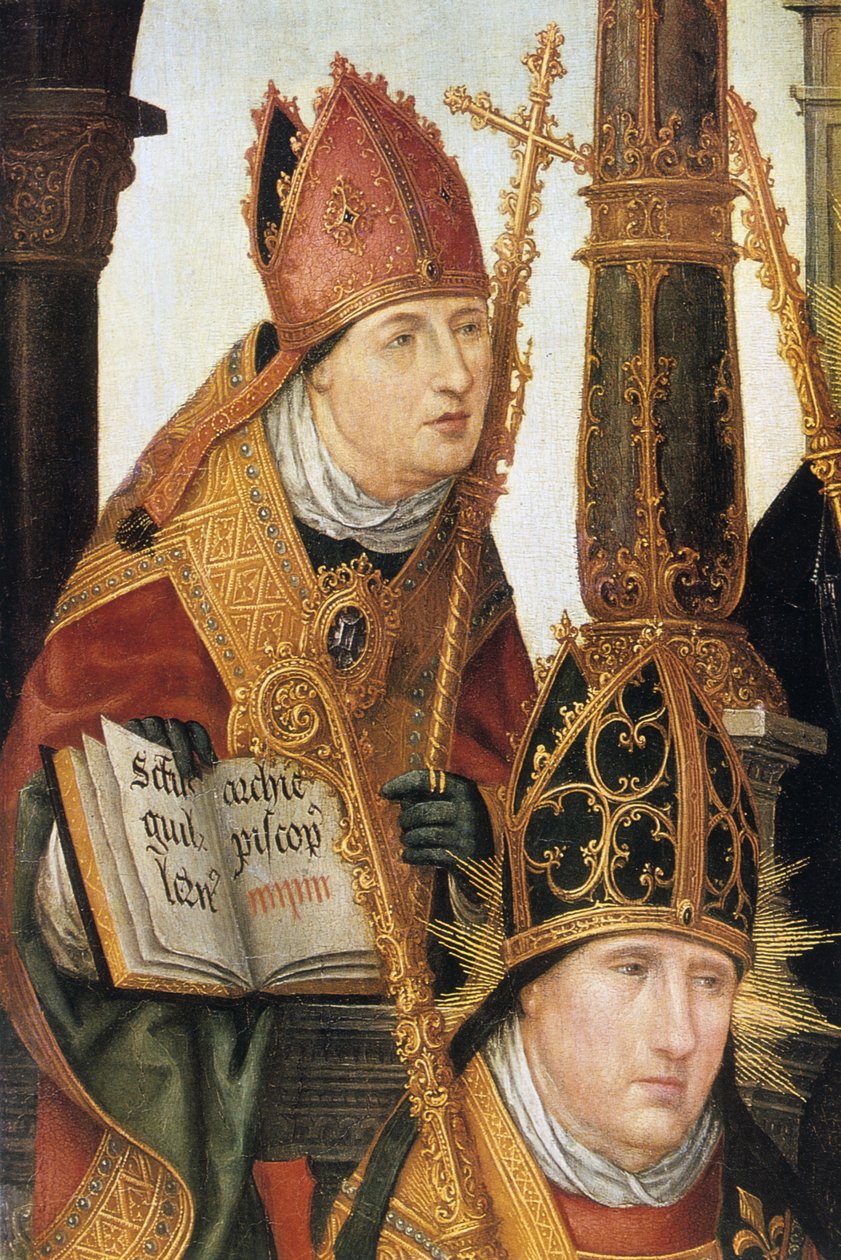 Detalhe da anunciação, 1516-1517 de Jean the Elder Bellegambe