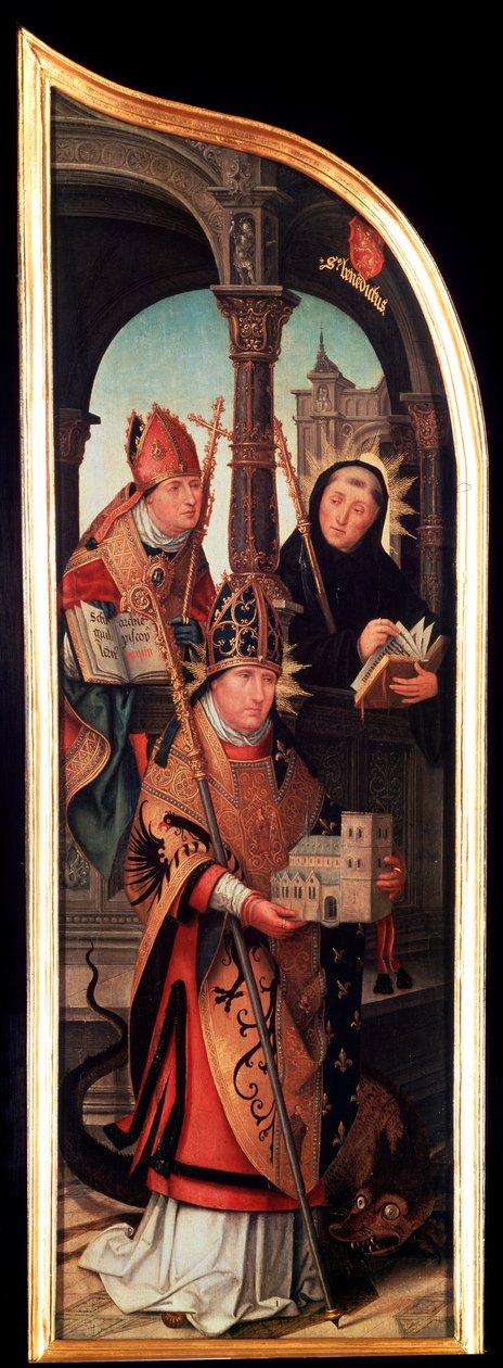 A Anunciação, Tríptico, painel lateral, 1517. de Jean the Elder Bellegambe