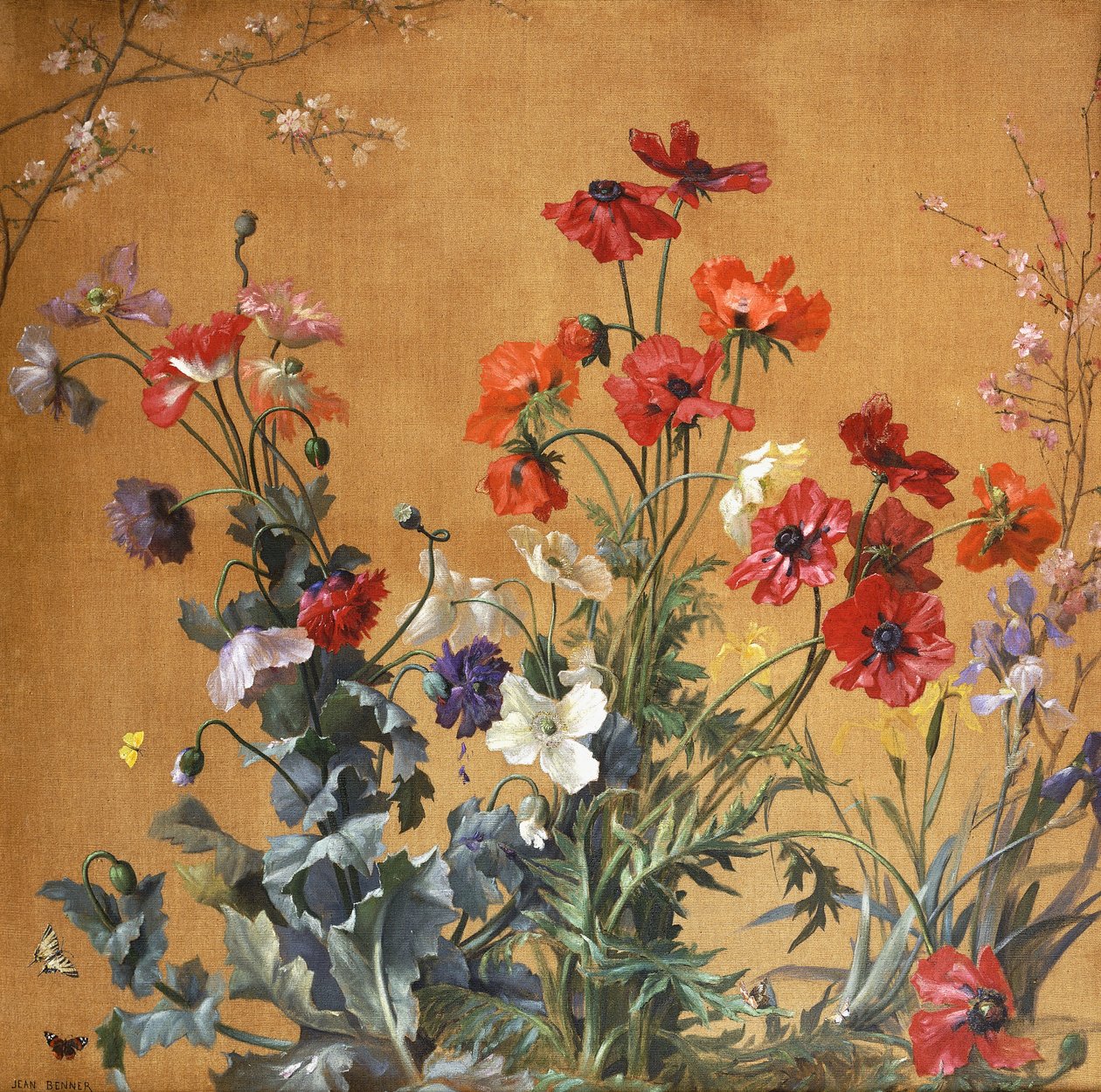 Papoilas, Íris e Flor, de Jean Benner