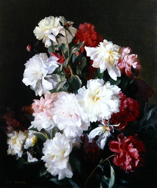 Natureza Morta das Flores (óleo sobre tela) de Jean Benner