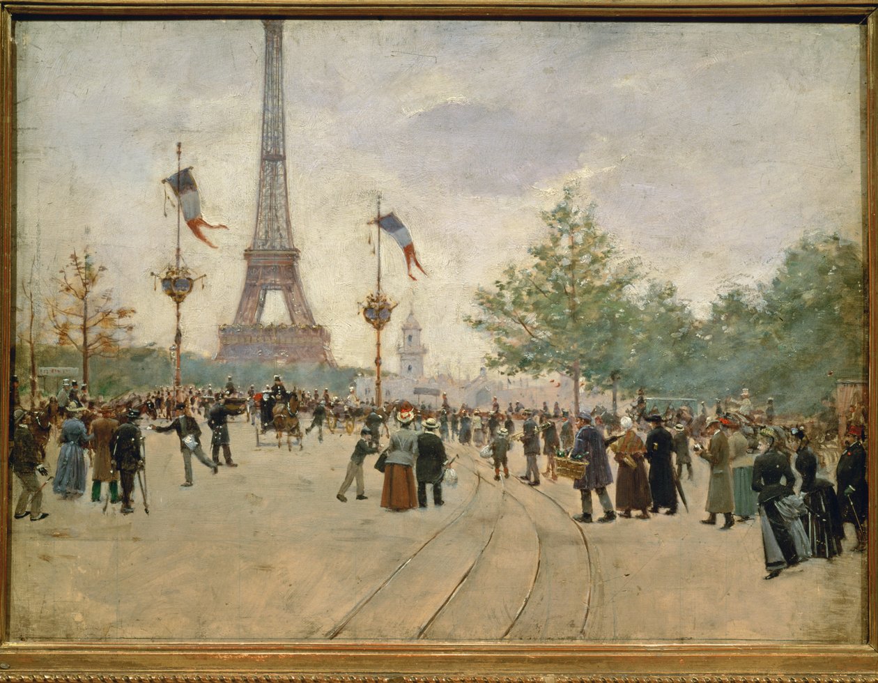 Entrada para a Exposição Universal de Paris ... de Jean Beraud