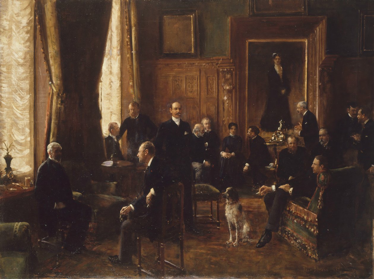 O salão da Condessa Potocka, 1887. de Jean Beraud