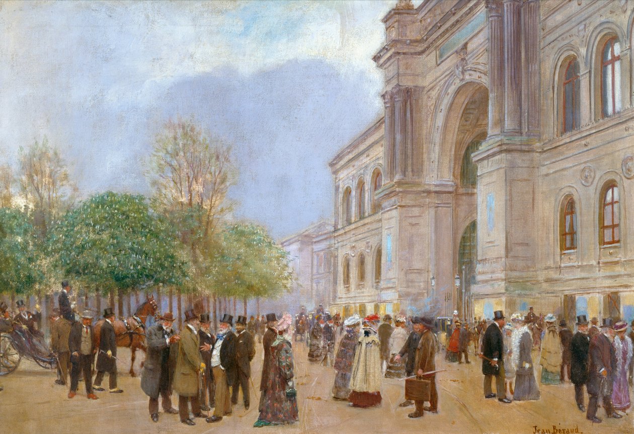 Fora do Palácio da Indústria de Jean Beraud