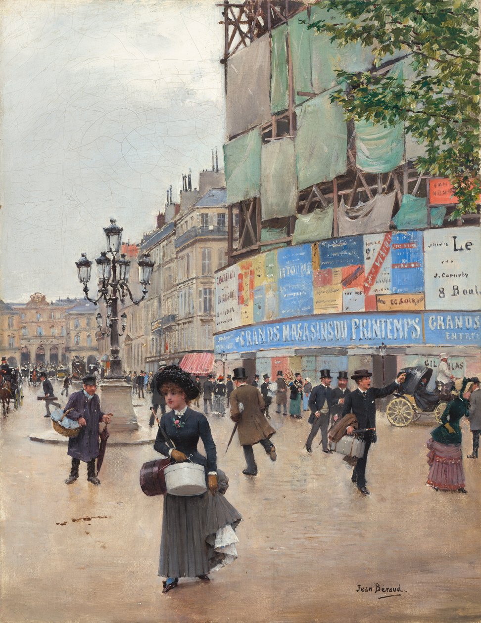 Paris, rue du Havre, c.1882 (óleo sobre tela) de Jean Beraud