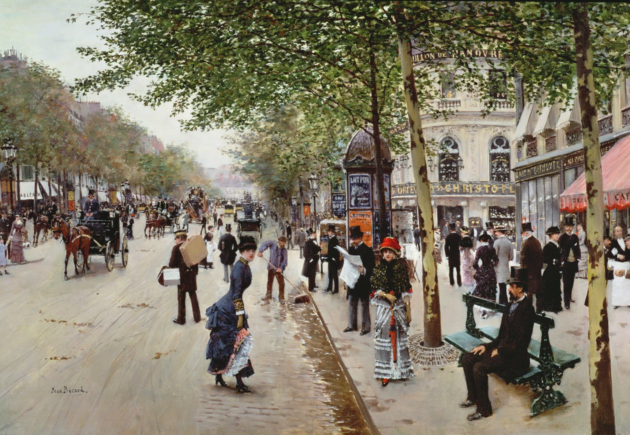 Cena de rua parisiense de Jean Beraud