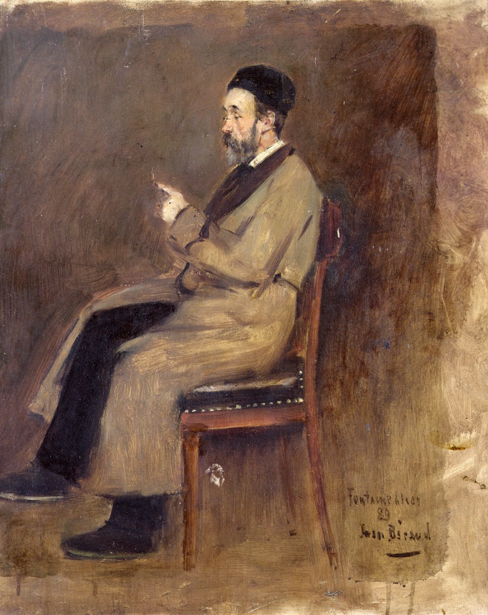 Retrato de J. J. Weiss (1827-1891) de Jean Beraud