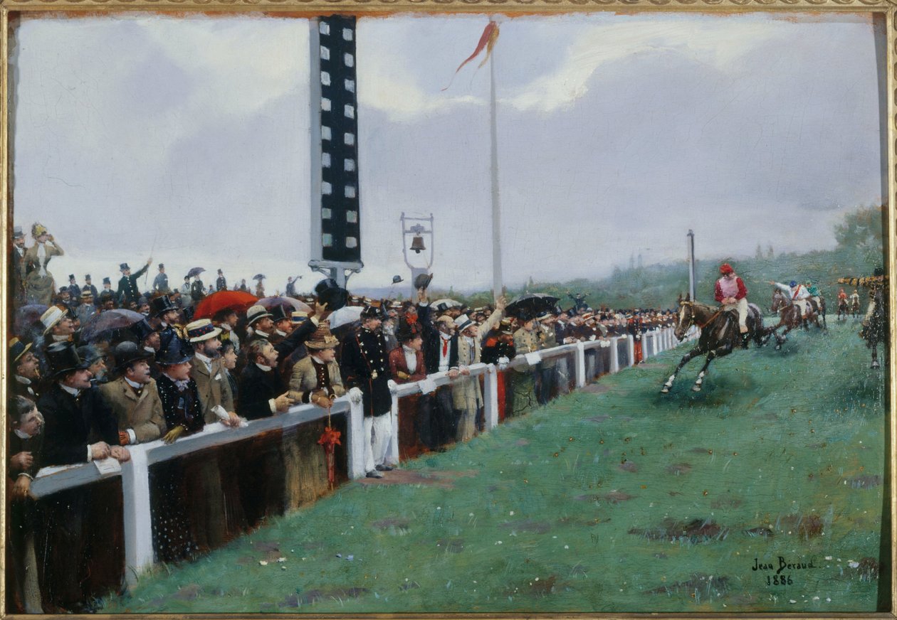 As corridas em Longchamp; a chegada de Jean Beraud