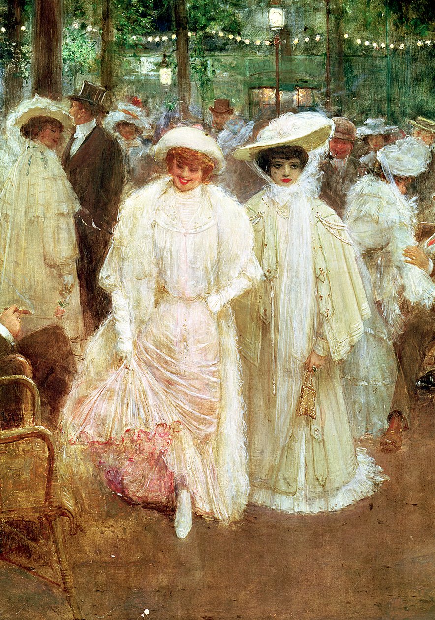 Os Jardins de Paris, ou As Belezas da Noite, 1905 (detalhe de 19977) de Jean Beraud