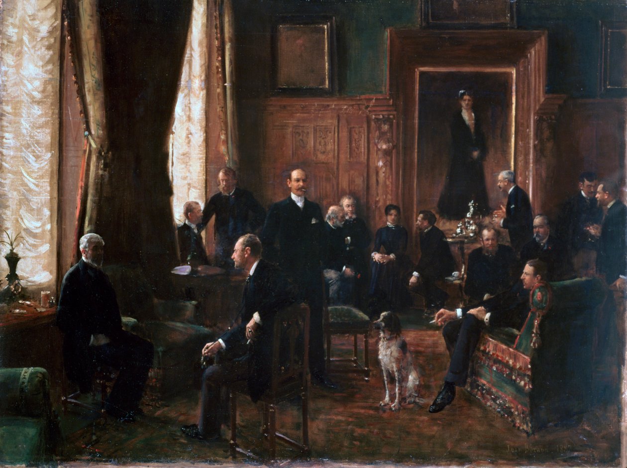 O Salão da Condessa Potocka, 1887 de Jean Beraud