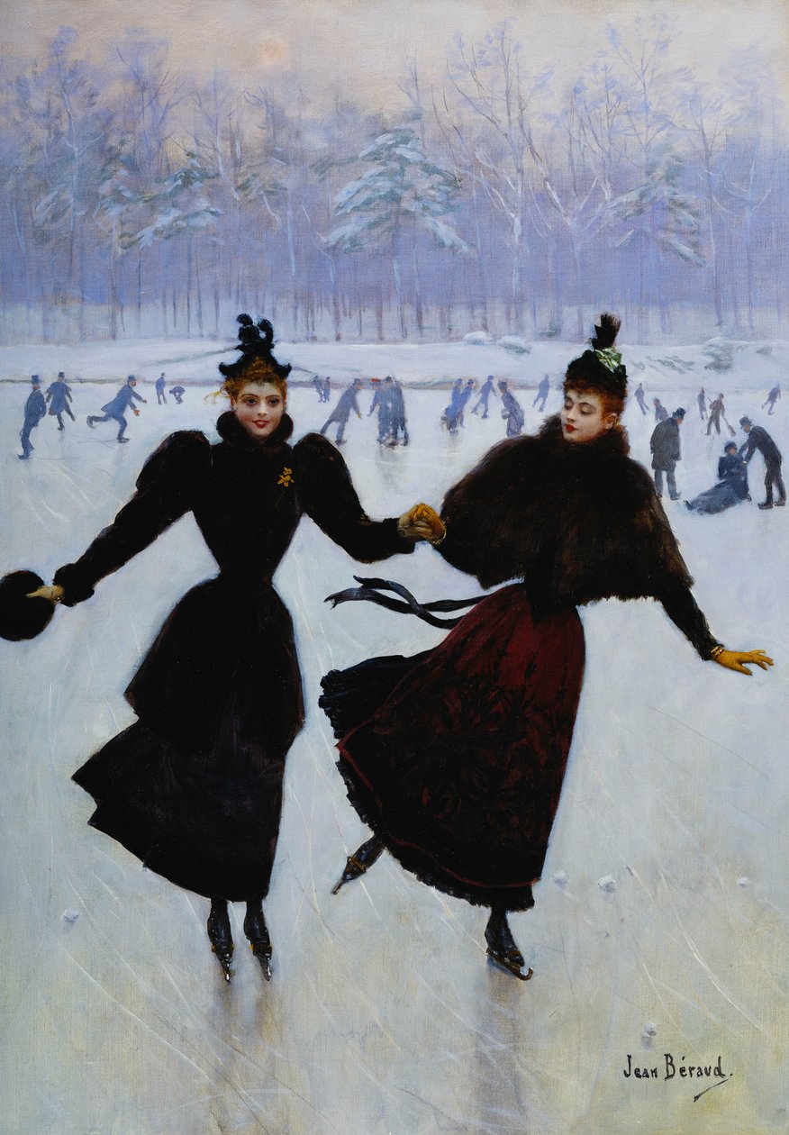 Os patinadores; Skatistas, de Jean Beraud