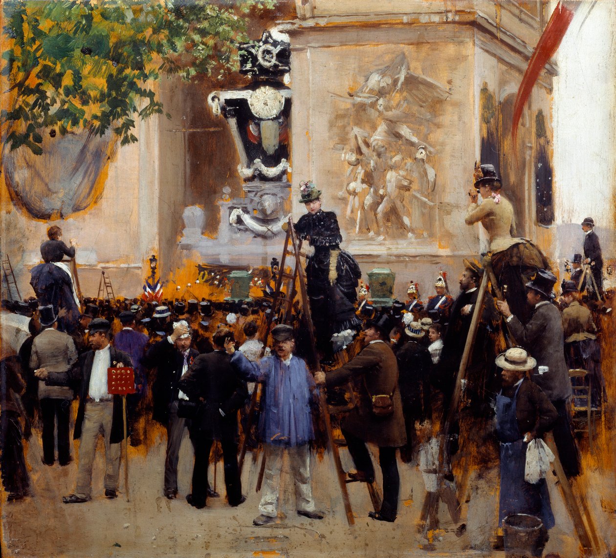 O funeral de Victor Hugo (1802 - 1885) Place de l