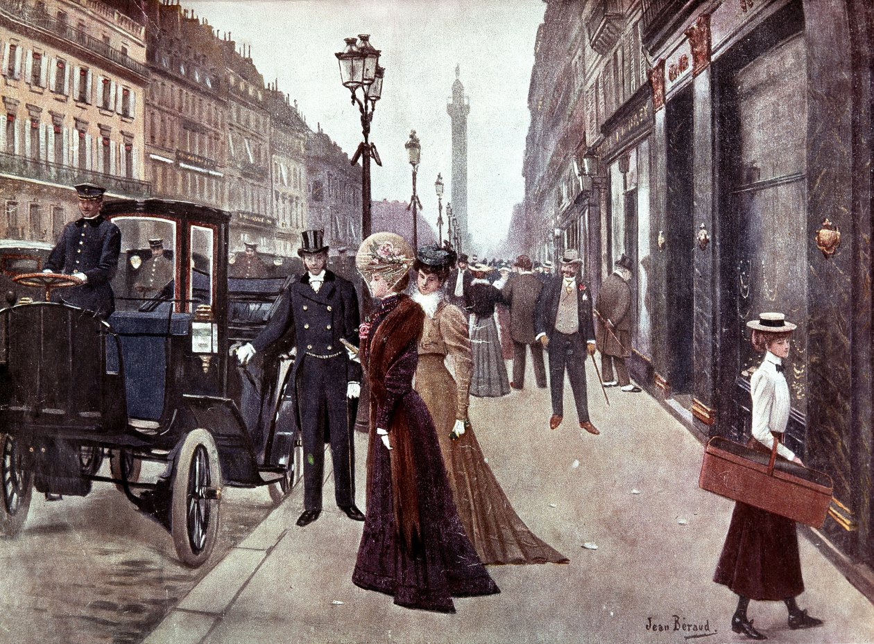 A rue de la paix em Paris, c. 1900 (pintura) de Jean Beraud